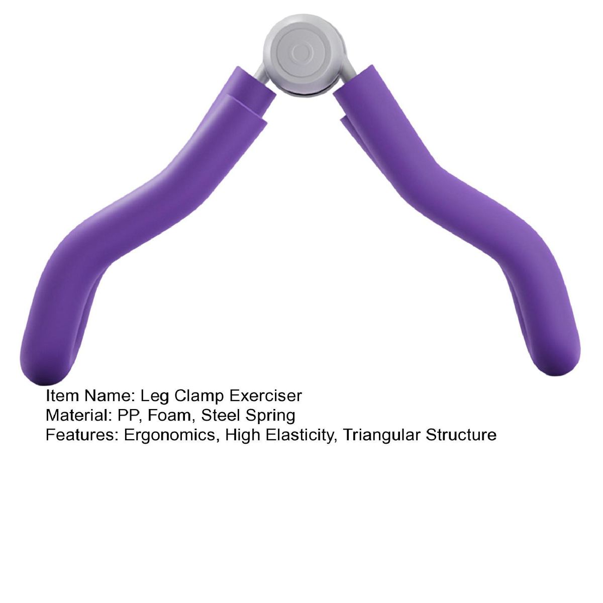 Leg Clamp Exerciser Fitness Clamp Leg Hip Trainer Purple