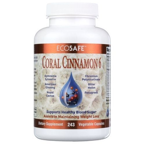 Coral Cinnamon 6,Cinnamon Capsules W Chromium, Bitter Melon, 243Caps