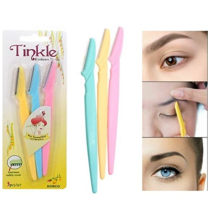 Tinkle Eyebrow Razors, 3 Pcs Set
