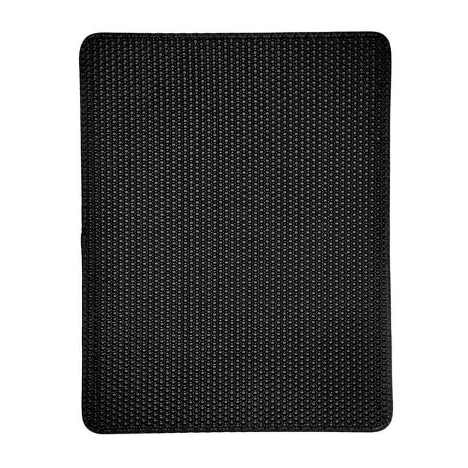 Durable Cat Litter Mat Washable Non-Slip Catcher Litter Black 45x60cm