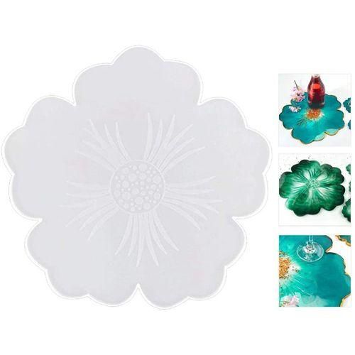 Large Silicone Flower Coaster Resin Casting