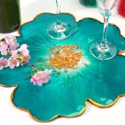 Large Silicone Flower Coaster Resin Casting