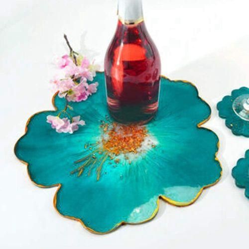 Large Silicone Flower Coaster Resin Casting