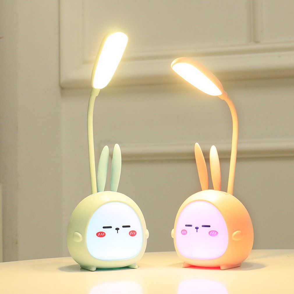 Cute Cartoon Desk Lamp Usb Rechargeable Folding Led Lamp