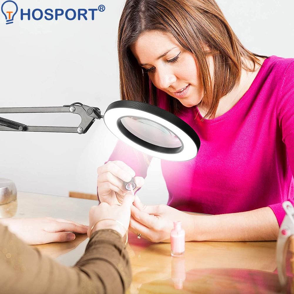 LED 6x Magnifying Glass Cold Table Clamp Lamp Tattooing