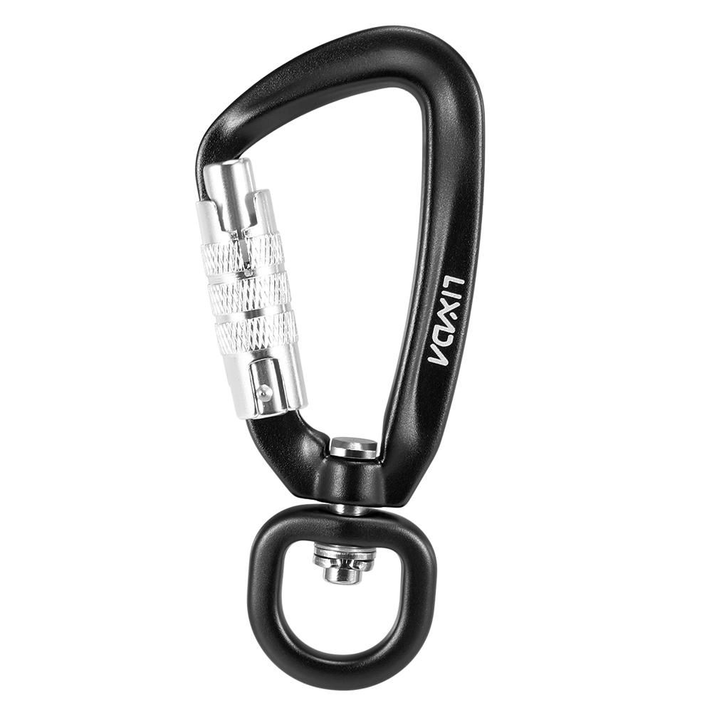 2pcs Lixada Swivel Carabiner Clip