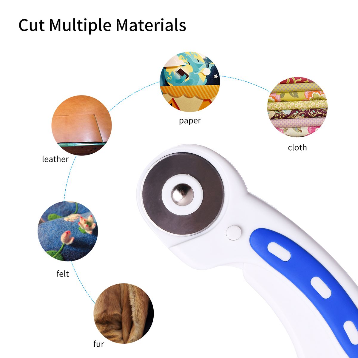 KW-triO Rotary Cutter Cutting Machine 45mm Blades Ergonomic
