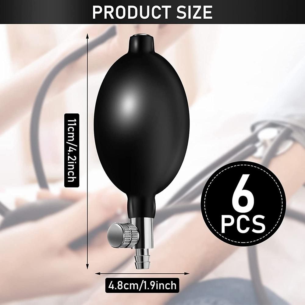 5Pc Pump Latex  with Twist Air Release Valve for Sphygmomanometer Air Neck Traction