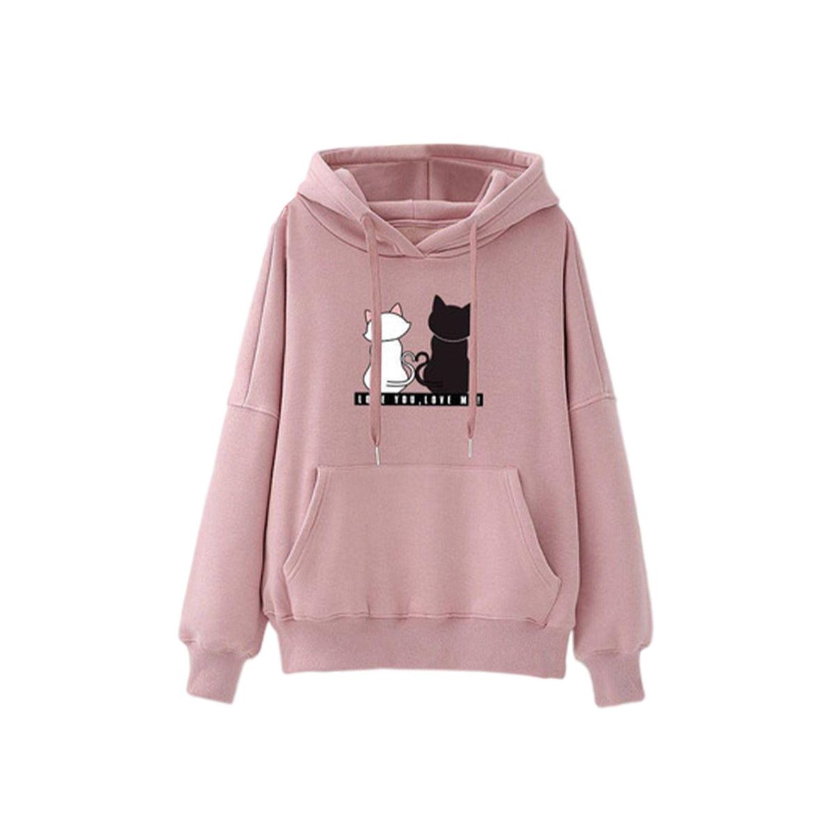Fashion Autumn Winter Ladies Tops Pullover Hoodie Hypnotizing M