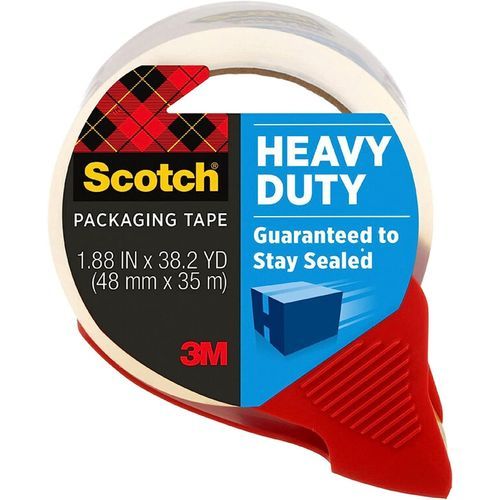 Scotch Heavy Duty Shipping Packaging Tape, 1 Dispensered