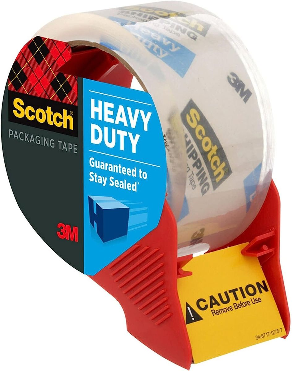 Scotch Heavy Duty Shipping Packaging Tape, 1 Dispensered
