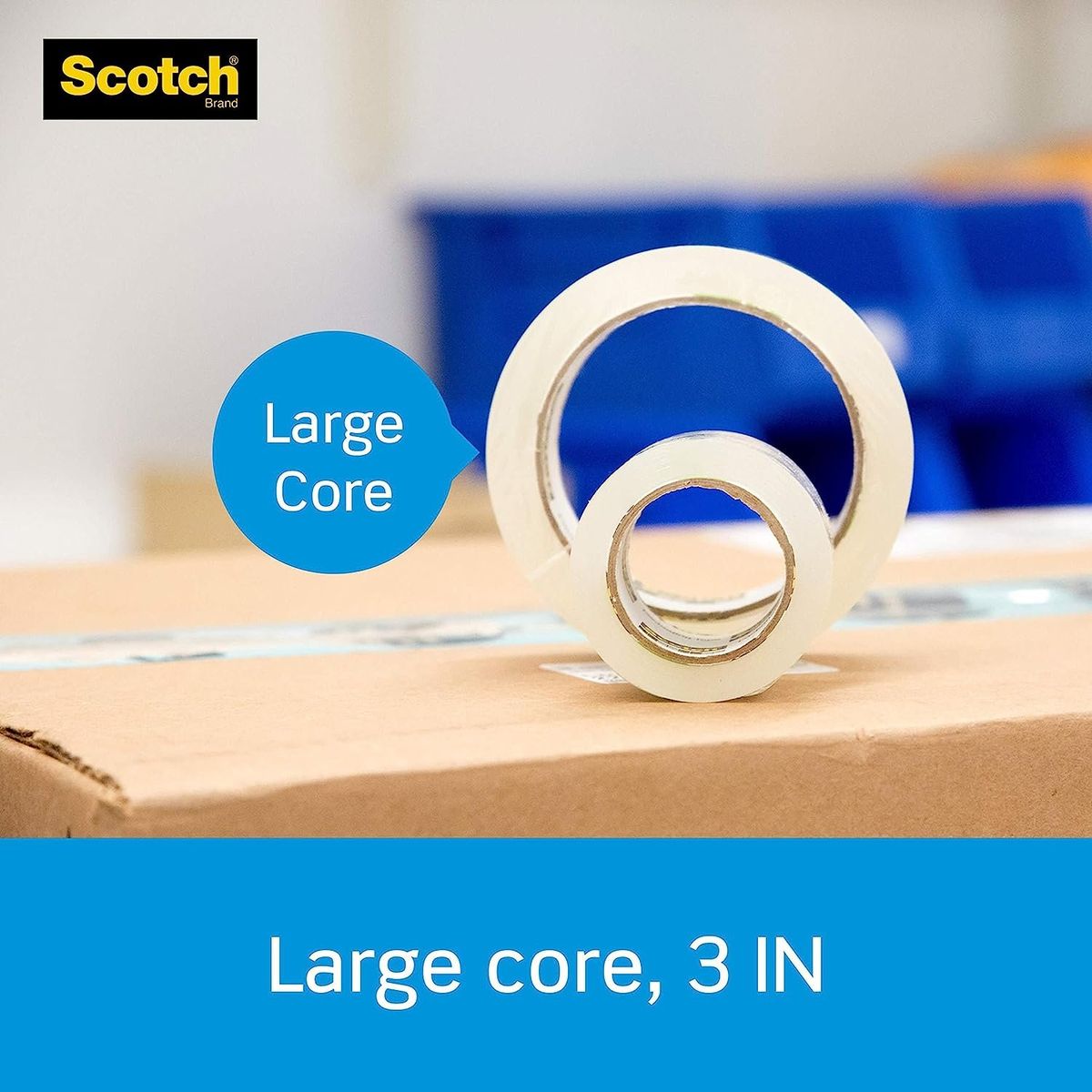 Scotch Heavy Duty Shipping Packaging Tape, 1 Dispensered