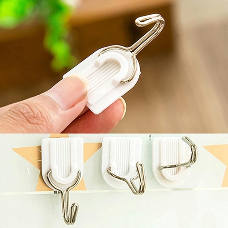 6Pcs Self Adhesive Bathroom Kitchen Wall Door Plastic