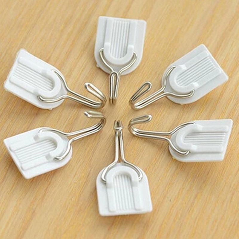 6Pcs Self Adhesive Bathroom Kitchen Wall Door Plastic