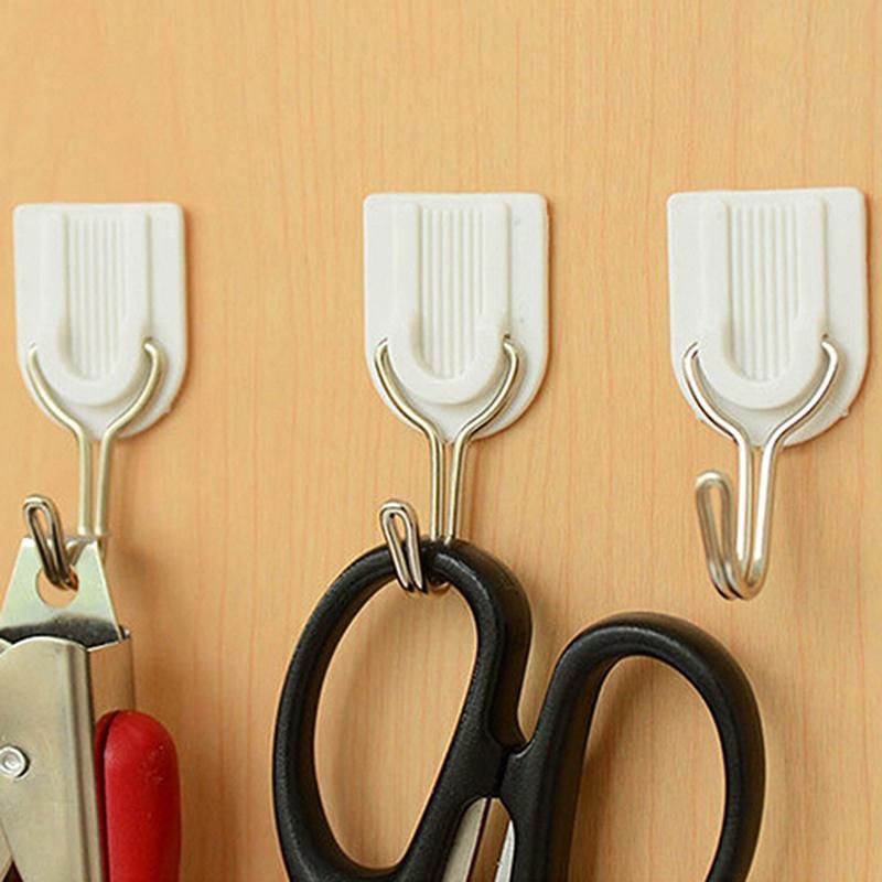6Pcs Self Adhesive Bathroom Kitchen Wall Door Plastic