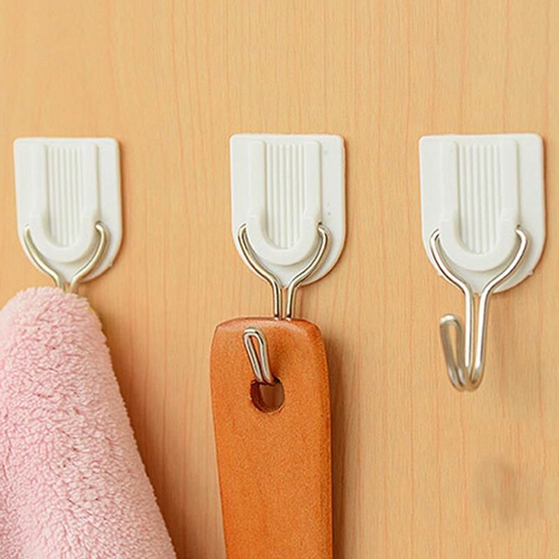 6Pcs Self Adhesive Bathroom Kitchen Wall Door Plastic