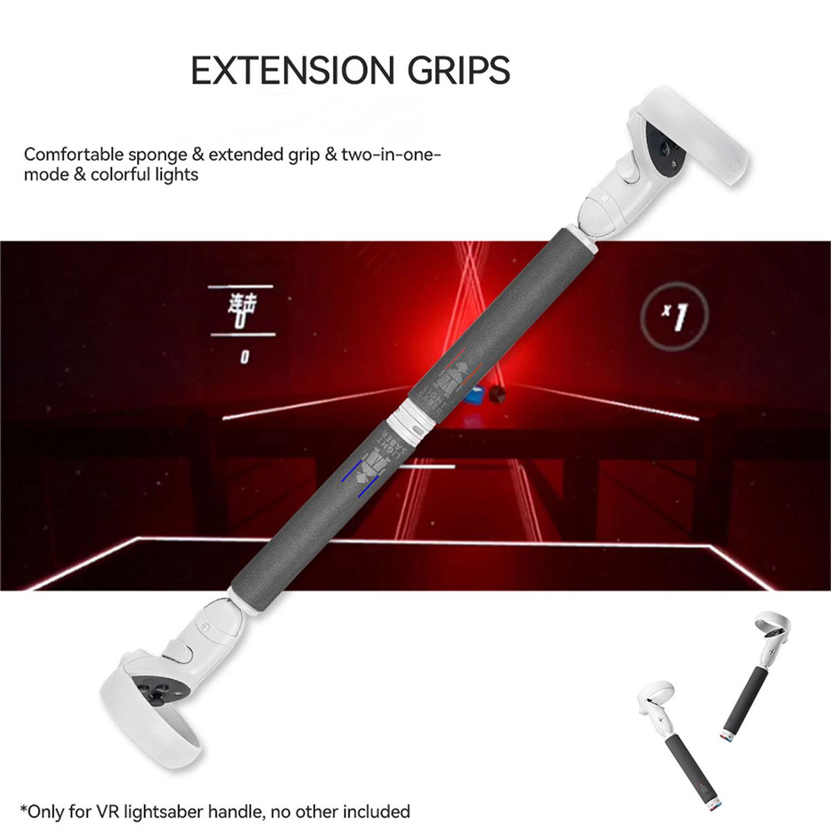 Long Stick VR Handle Gamepad for 2 Light Saber Games