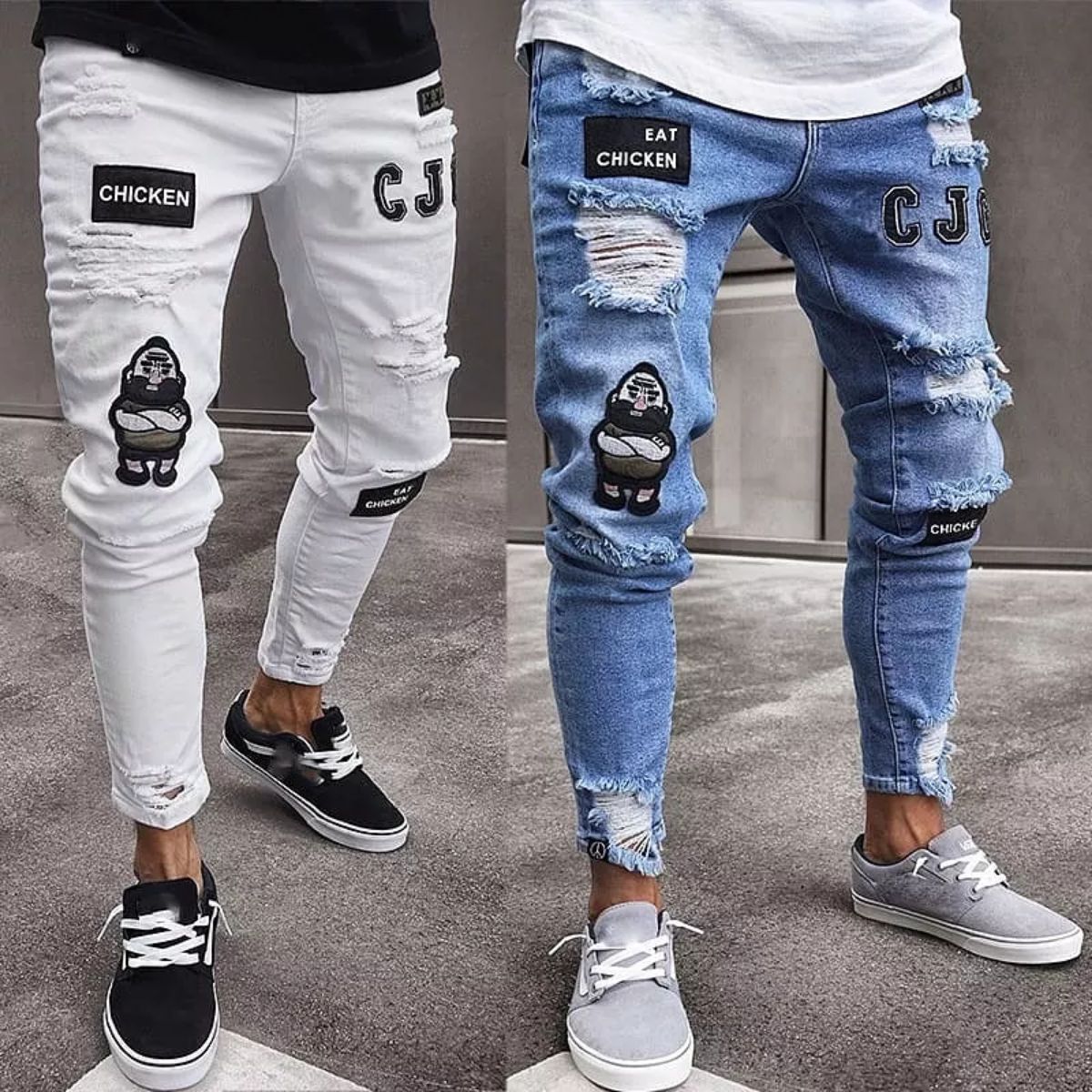 QUALITY MEN CLASSIC JEANS WITHOUT BELT