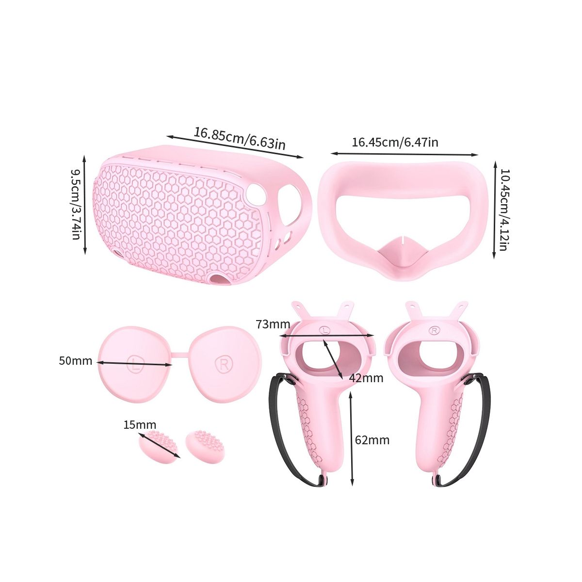 For Meta Silicone Host Protective Case 5-Piece Set Non-