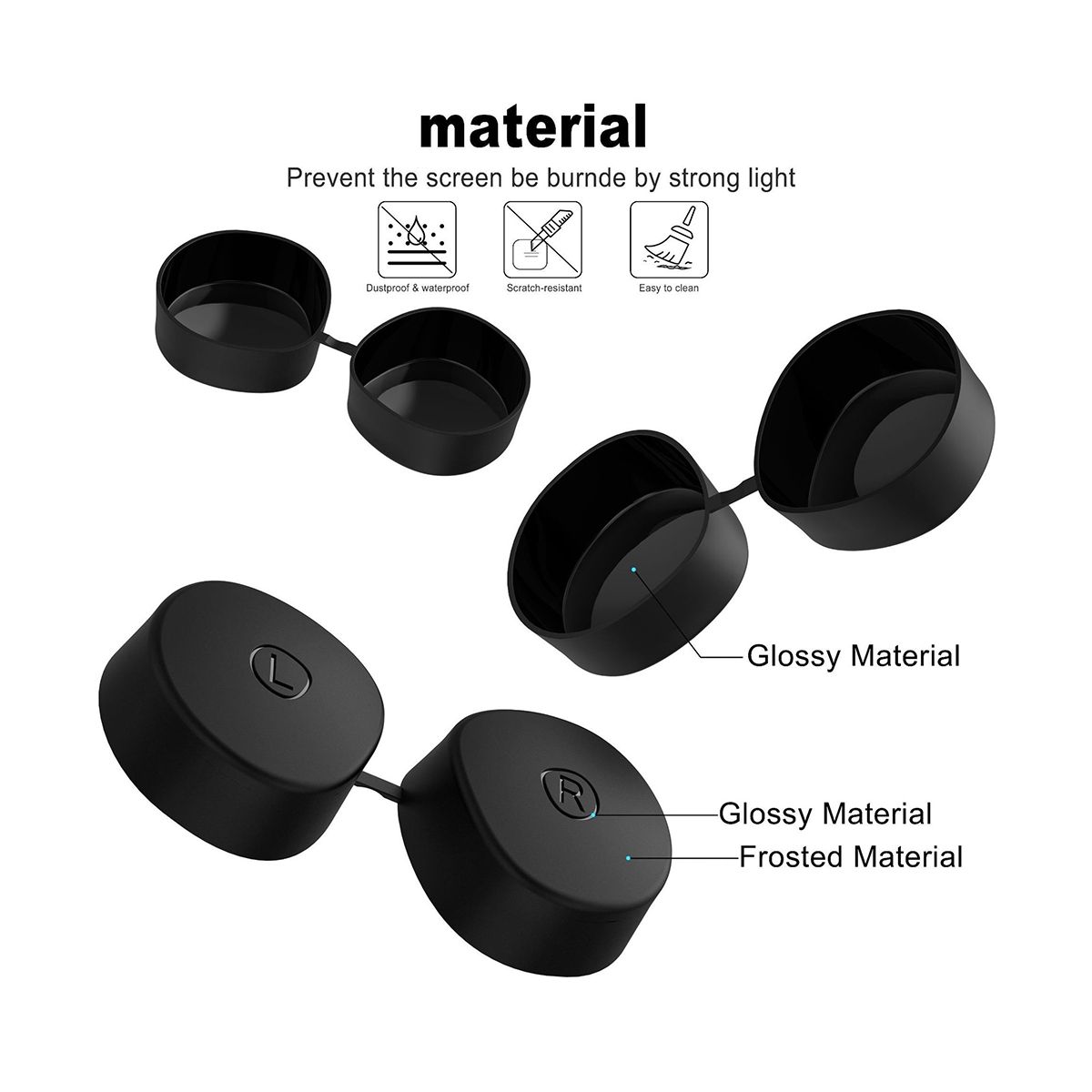 For Meta Silicone Host Protective Case 5-Piece Set Non-