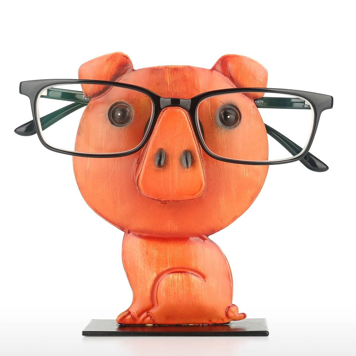 Pig Shaped Eyeglass Rack Glasses Eyewear Holder Animal Shaped Spectacle Display Stand