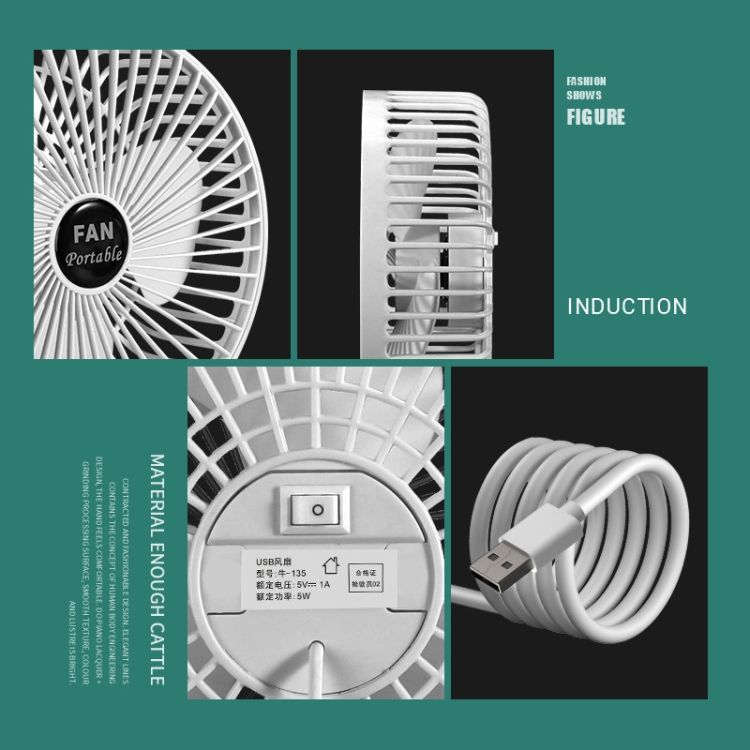 6 Inch USB Desktop Fan Mini Home Dormitory Portable Fan