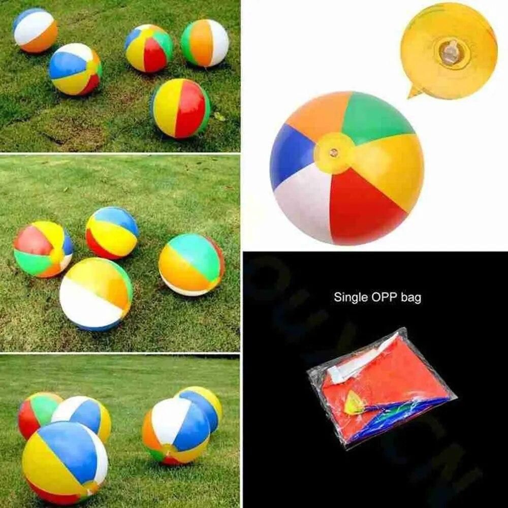 5Pcs 30CM Outdoor Kids Toys Summer Favors Water Game Balloon Swimming Pool Play PVC Balloons Inflatable Beach Ball