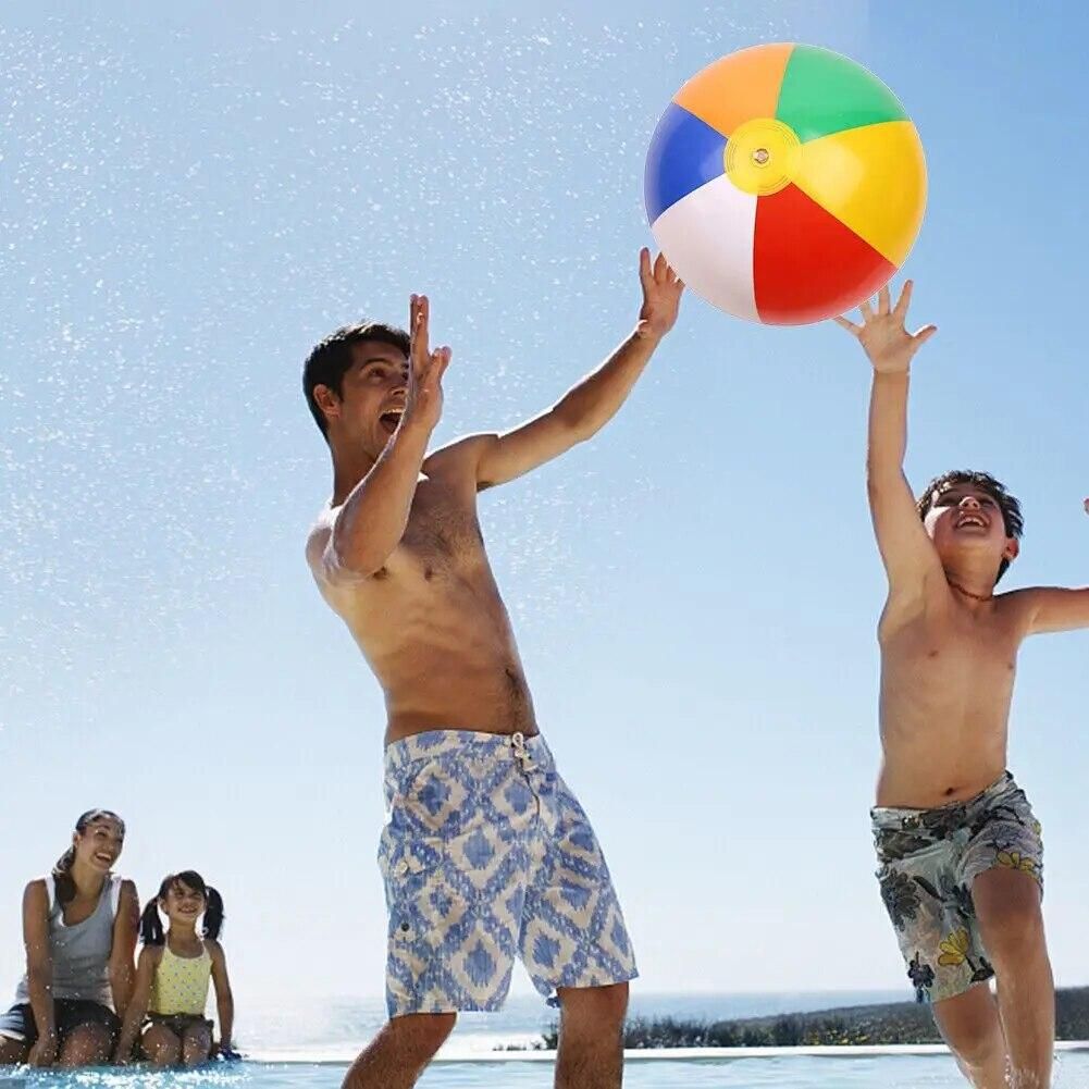 5Pcs 30CM Outdoor Kids Toys Summer Favors Water Game Balloon Swimming Pool Play PVC Balloons Inflatable Beach Ball