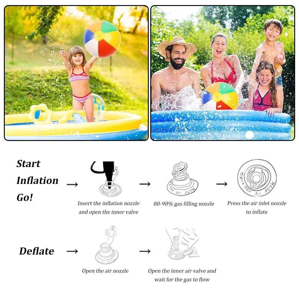 5Pcs 30CM Outdoor Kids Toys Summer Favors Water Game Balloon Swimming Pool Play PVC Balloons Inflatable Beach Ball