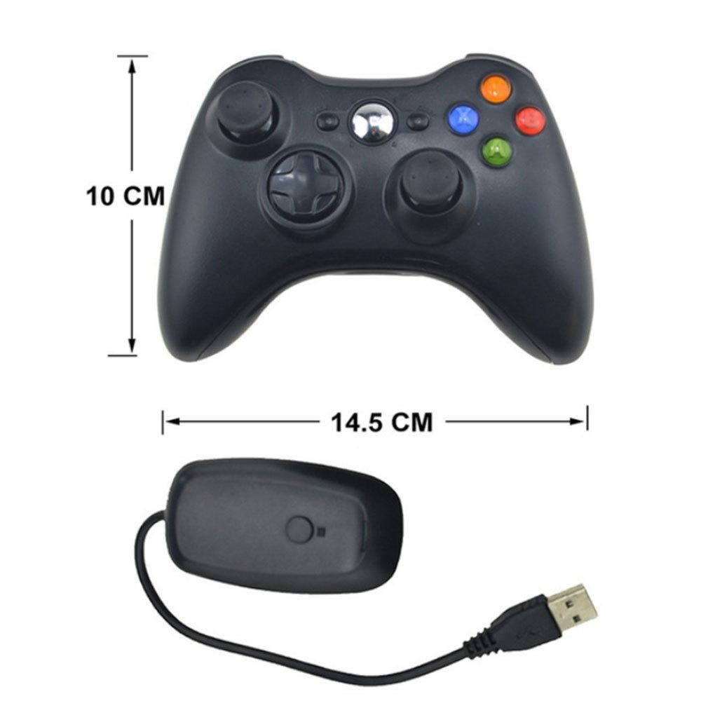 2.4G wireless xbox360 handle with receiver PC computer notebook PS3 universal game handle manufacturer black