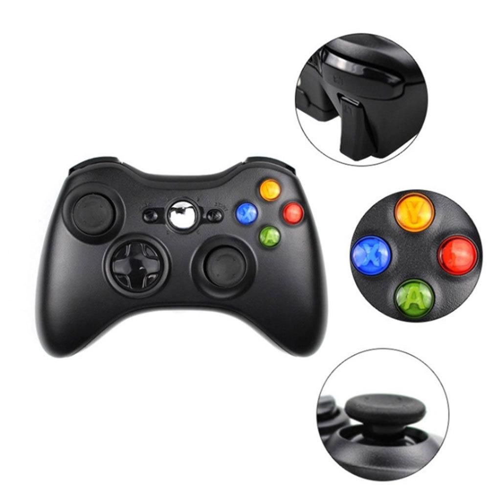 2.4G wireless xbox360 handle with receiver PC computer notebook PS3 universal game handle manufacturer black