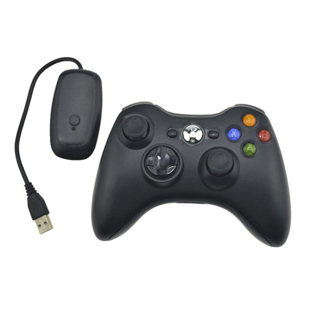 2.4G wireless xbox360 handle with receiver PC computer notebook PS3 universal game handle manufacturer black