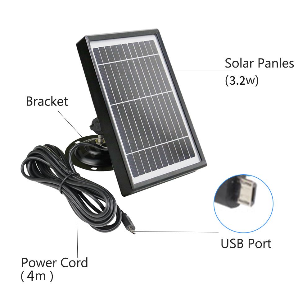 Solar Powered CCTV  Wireless WIFI IP Camera 1080P