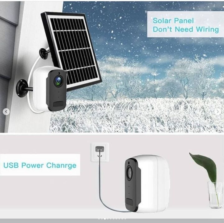 Solar Powered CCTV  Wireless WIFI IP Camera 1080P