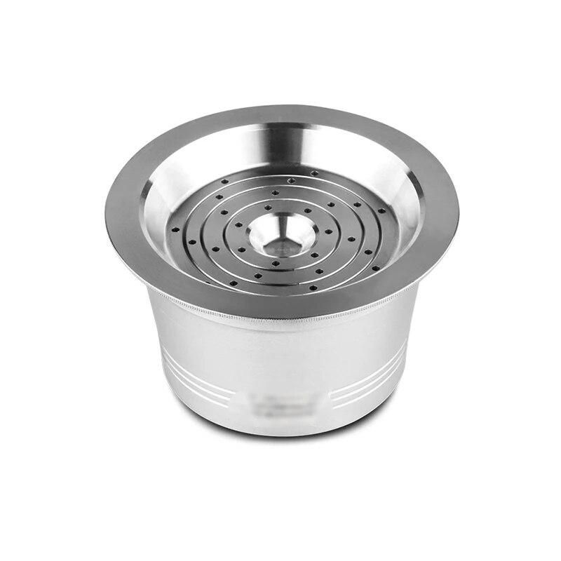 Reusable Stainless Steel Coffee Capsule Cup Refillable Filter+Spoon Brush For TCHIBO Cafissimo
