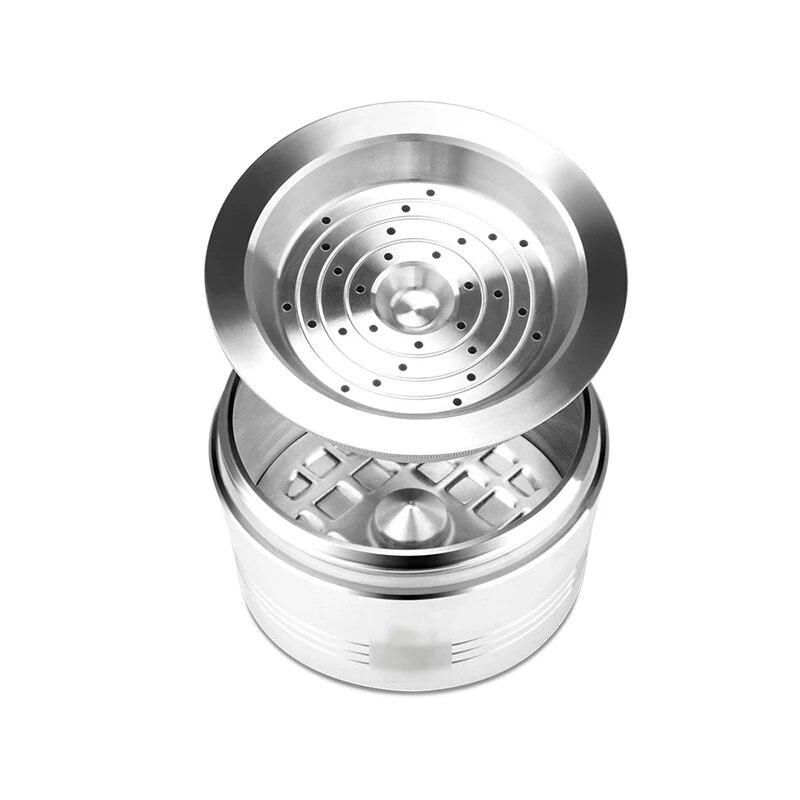Reusable Stainless Steel Coffee Capsule Cup Refillable Filter+Spoon Brush For TCHIBO Cafissimo