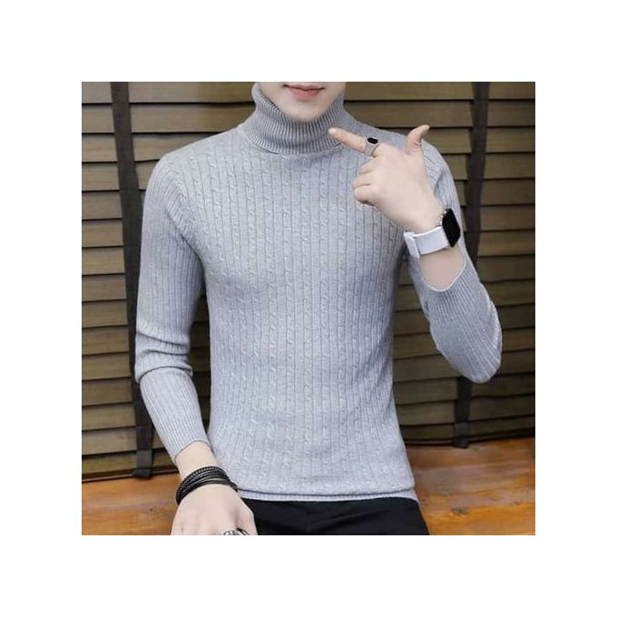 Turtle Neck Top/ Cooperate Wear Grey For Men And Woomen (unisex)