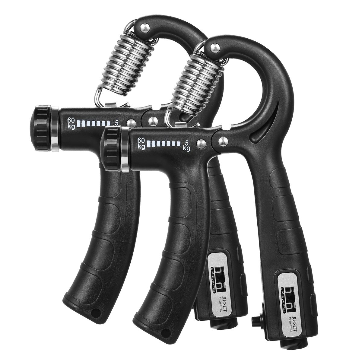 2pcs Hand Grip Strengthener With Counter 5-60kg Adjustable
