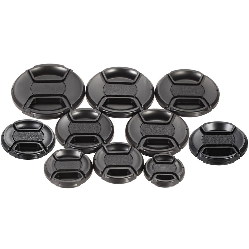 55mm Center Pinch Snap-on Lens Cap Cover Keeper Holder For