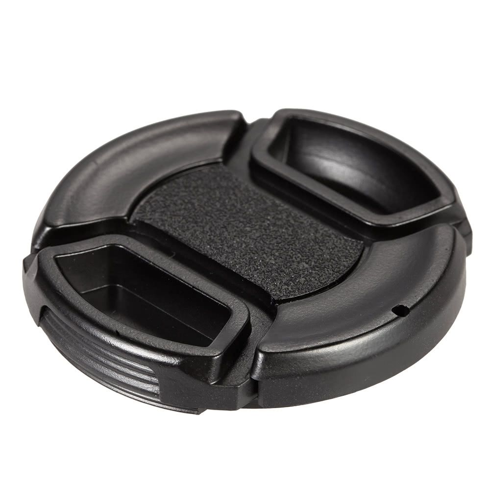 55mm Center Pinch Snap-on Lens Cap Cover Keeper Holder For