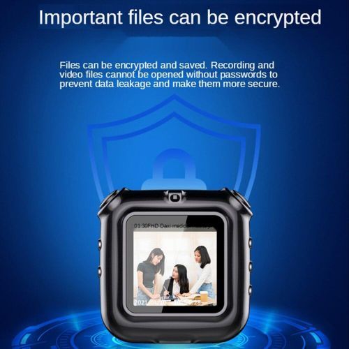 Wearable HD1080P Display Mini Camera Compact Body Cam Design Clip Ring Portable DV With Mic Audio Video Photo Recorder Camcorder