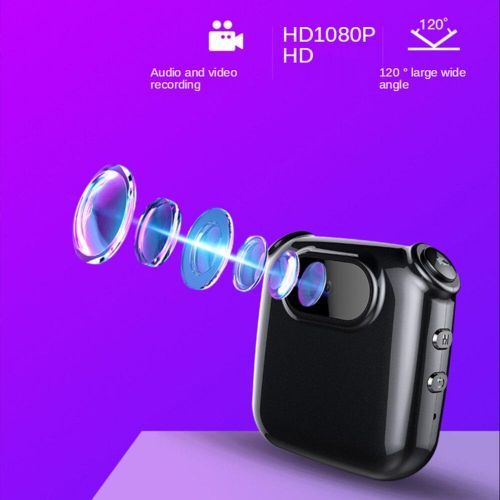 Wearable HD1080P Display Mini Camera Compact Body Cam Design Clip Ring Portable DV With Mic Audio Video Photo Recorder Camcorder