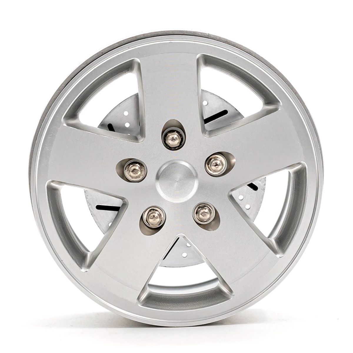 Aluminum Alloy Wheel Rim Beadlock Wheel Rims Hub 4pcs 2.2inch Replacement for 1/10 TRX4 Axial SCX10 90046 SCX10 III AXI03007 AXI03003 RC Car