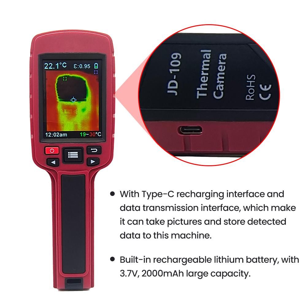 60 * 60 Pixel Portable Infrared Thermal Imager Handheld Clear Definition Imaging Camera Temperature Measurement Instrument