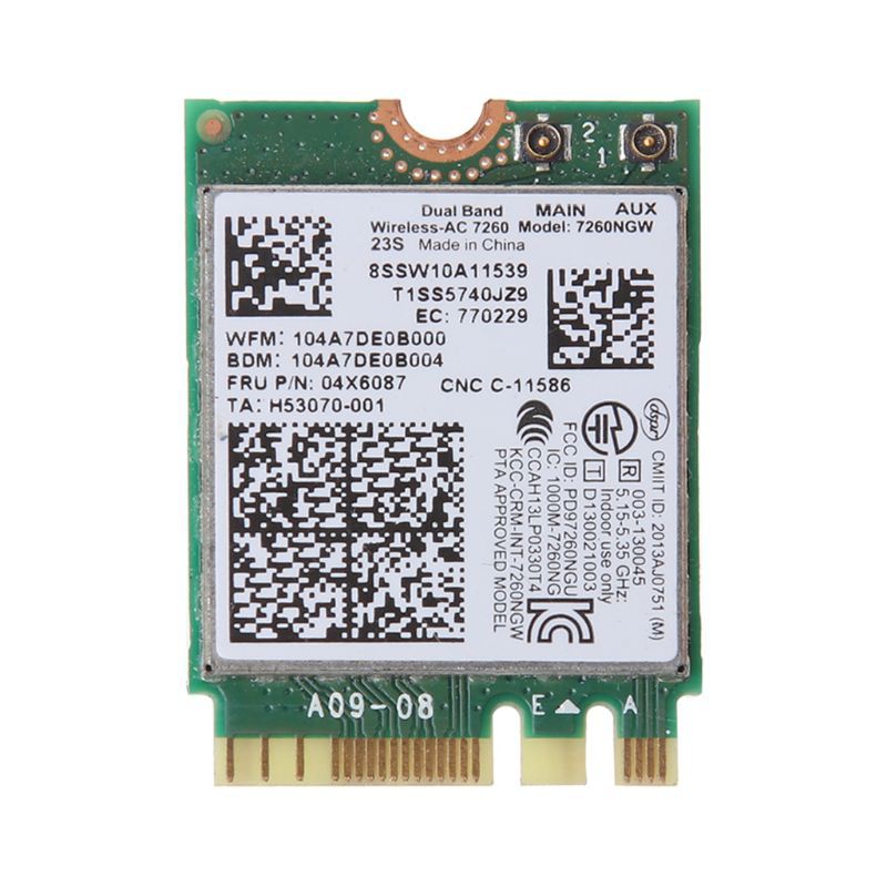 For In-tel 7260NGW 7260AC 2.4 5G BT4.0 FRU 04X6007 04W3806