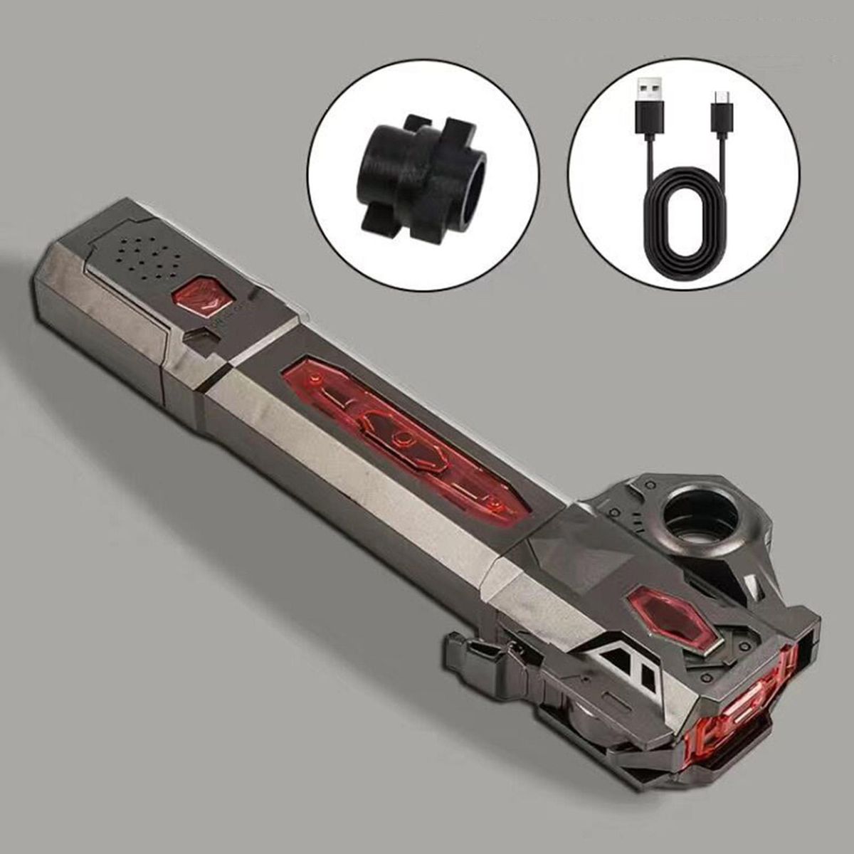 Lightsaber Toy Two in One Flash Stick Bronze Gray