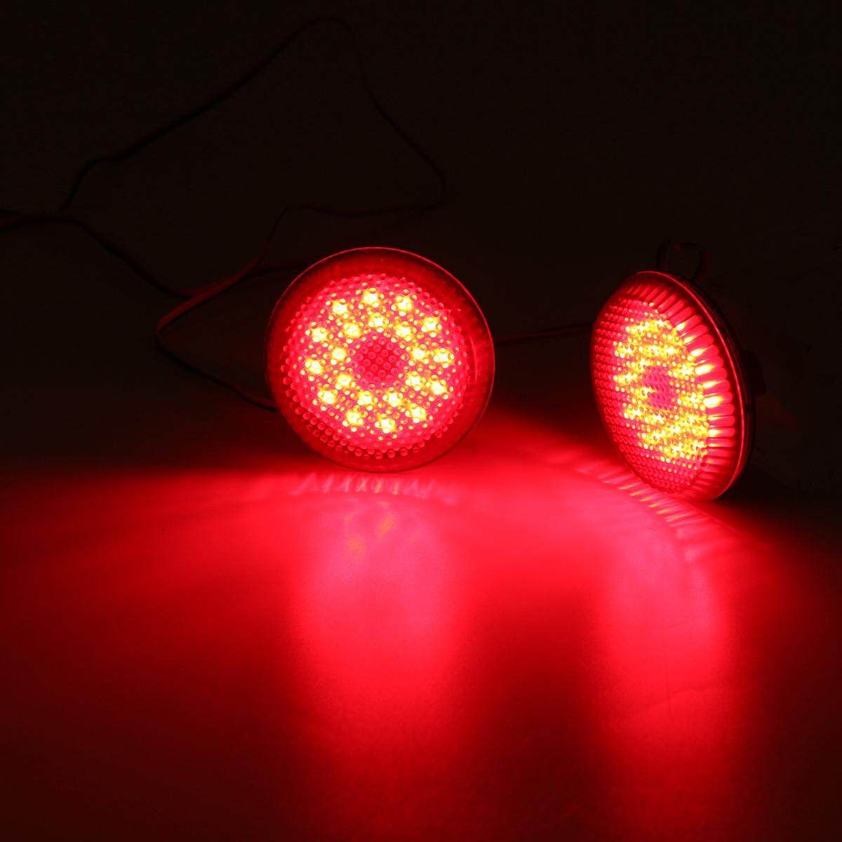 Details About ?LED Rear Bumper Reflector Light Lamp Set For Scion XB IQ Toyota Sienna Corolla