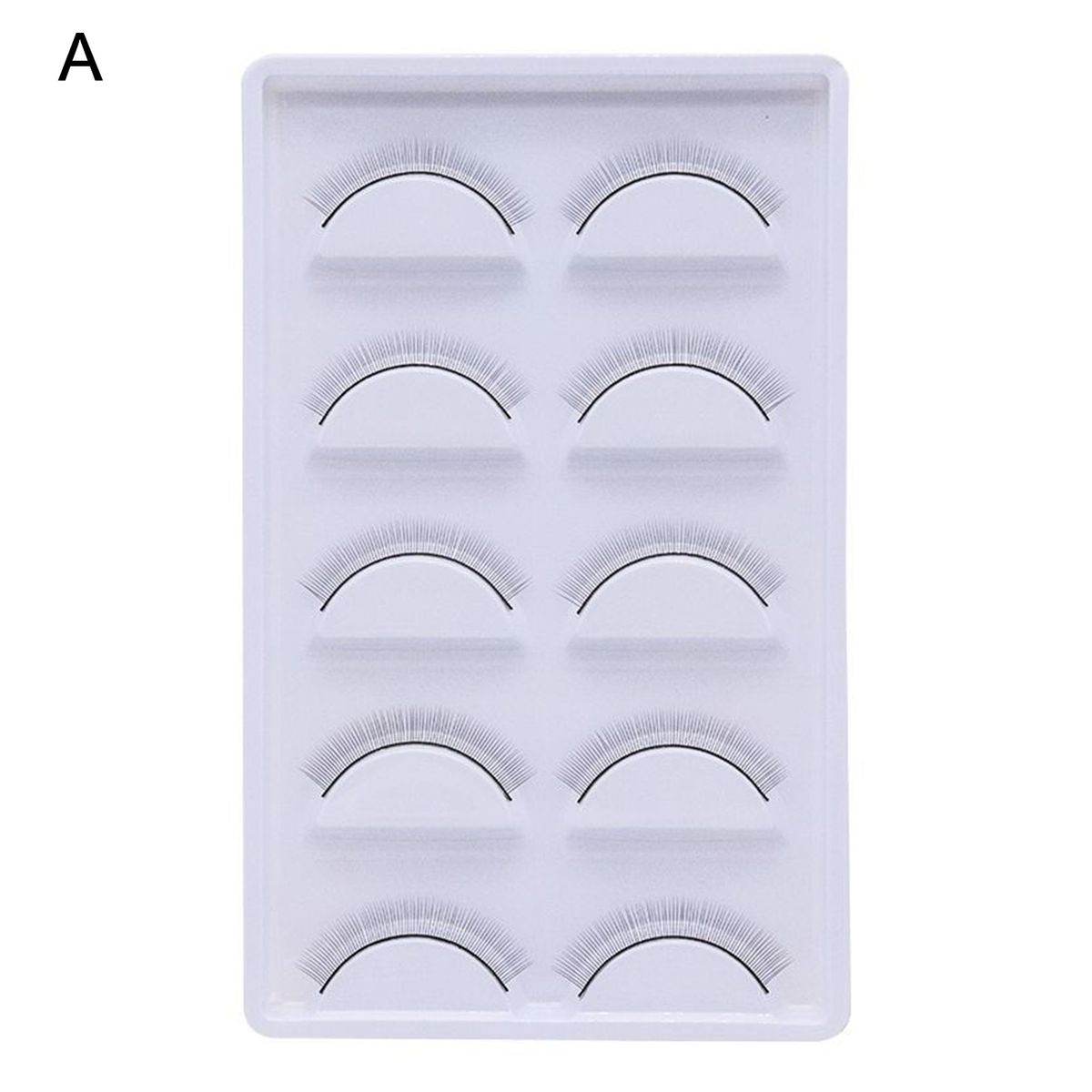 5Pairs/Box False Eyelashes Fine Craftsmanship Convenient Fiber Makeup Extensions Eye Lashes For Practice
