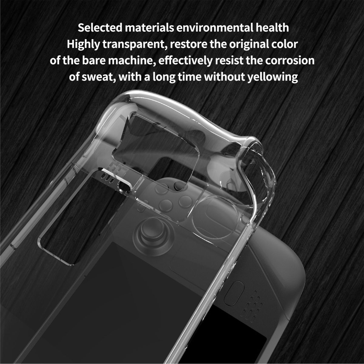 Split Crystal Case For Steam Deck Game Console