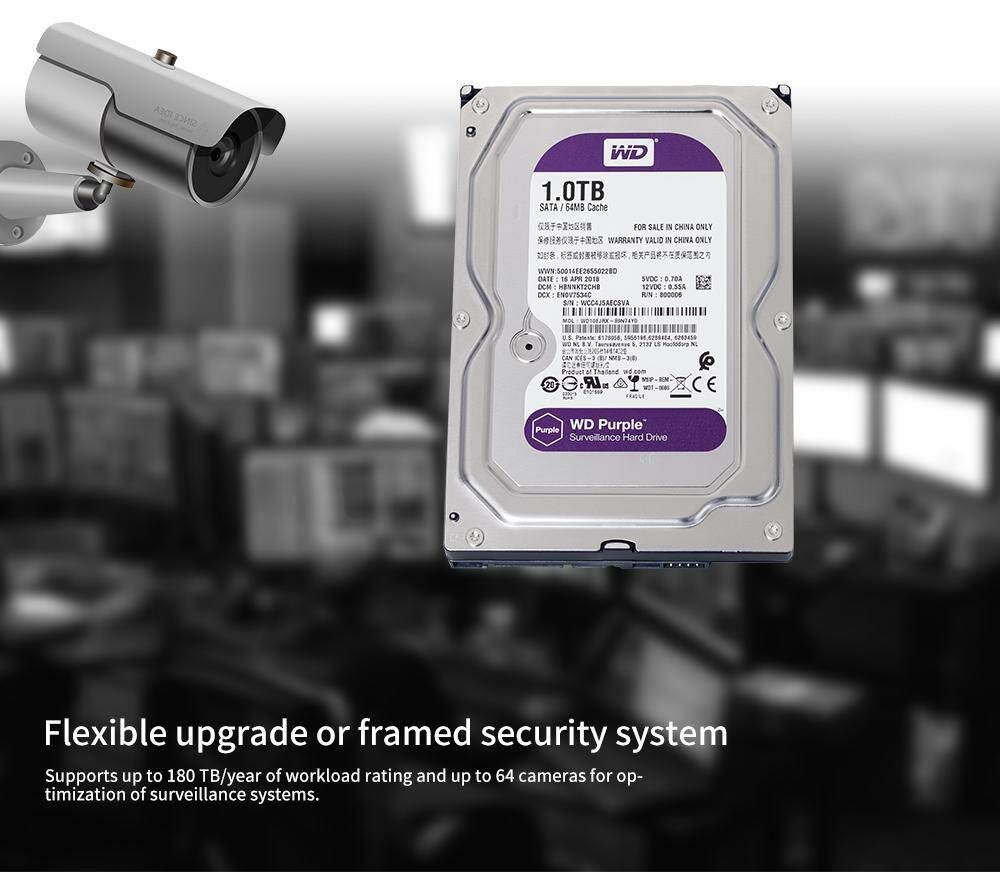 WD Purple 1TB Hard Drive Disk For Security System HDD 3.5 Inch SATA DVR CCTV PC